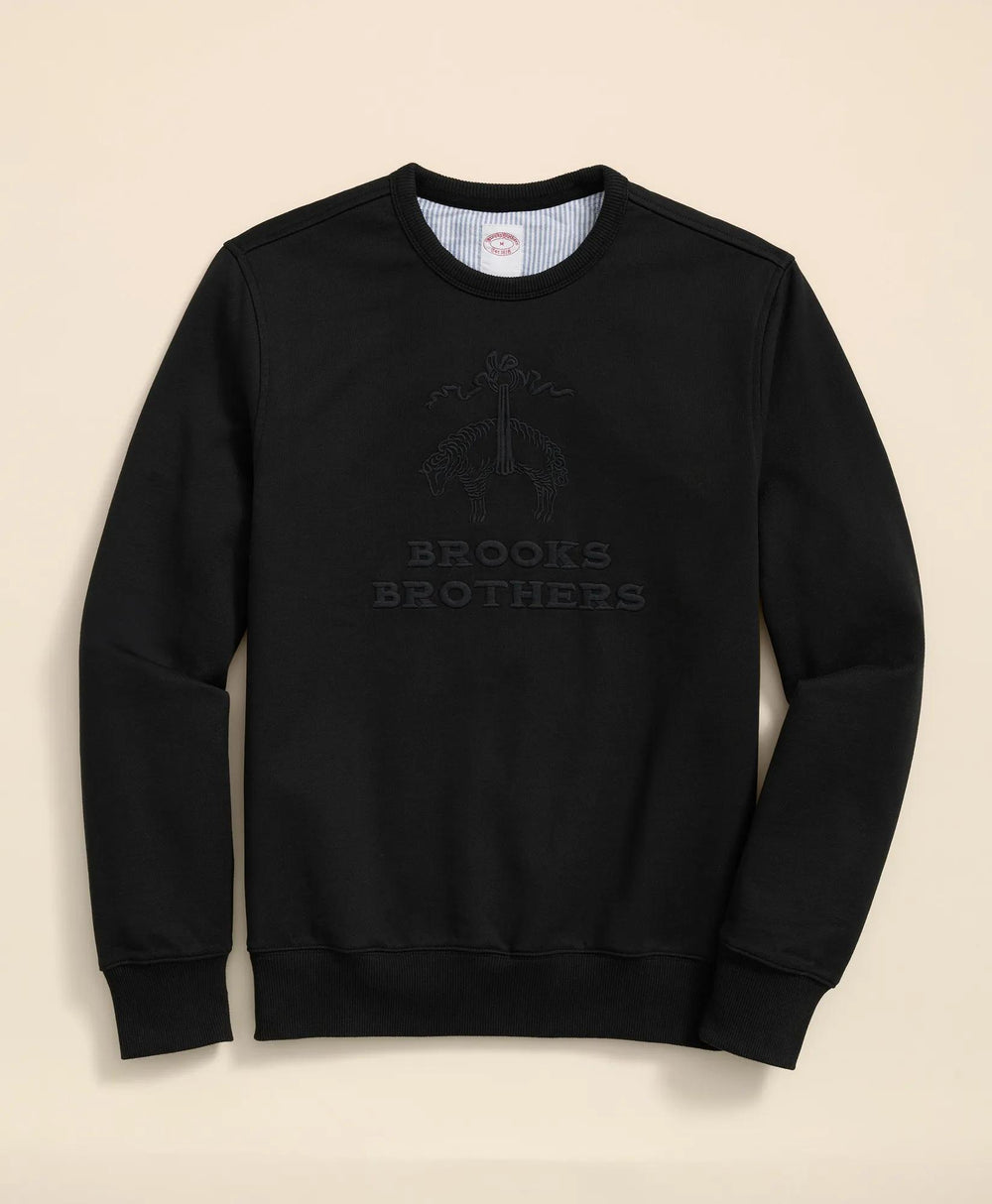 French Terry Emblem Sweatshirt | Brooks Brothers for sale