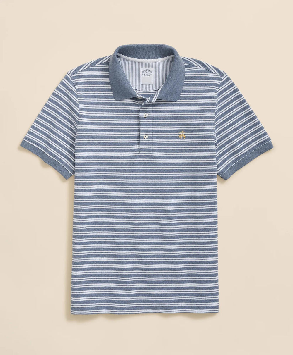 Golden Fleece® Stretch Supima® Cotton Striped Polo Shirt | Brooks Brothers discount
