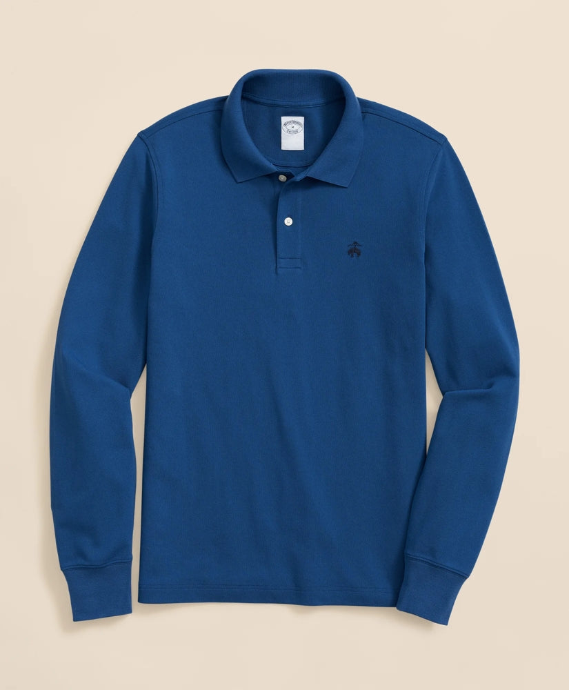 Golden Fleece® Stretch Supima® Long-Sleeve Polo Shirt | Brooks Brothers cheap