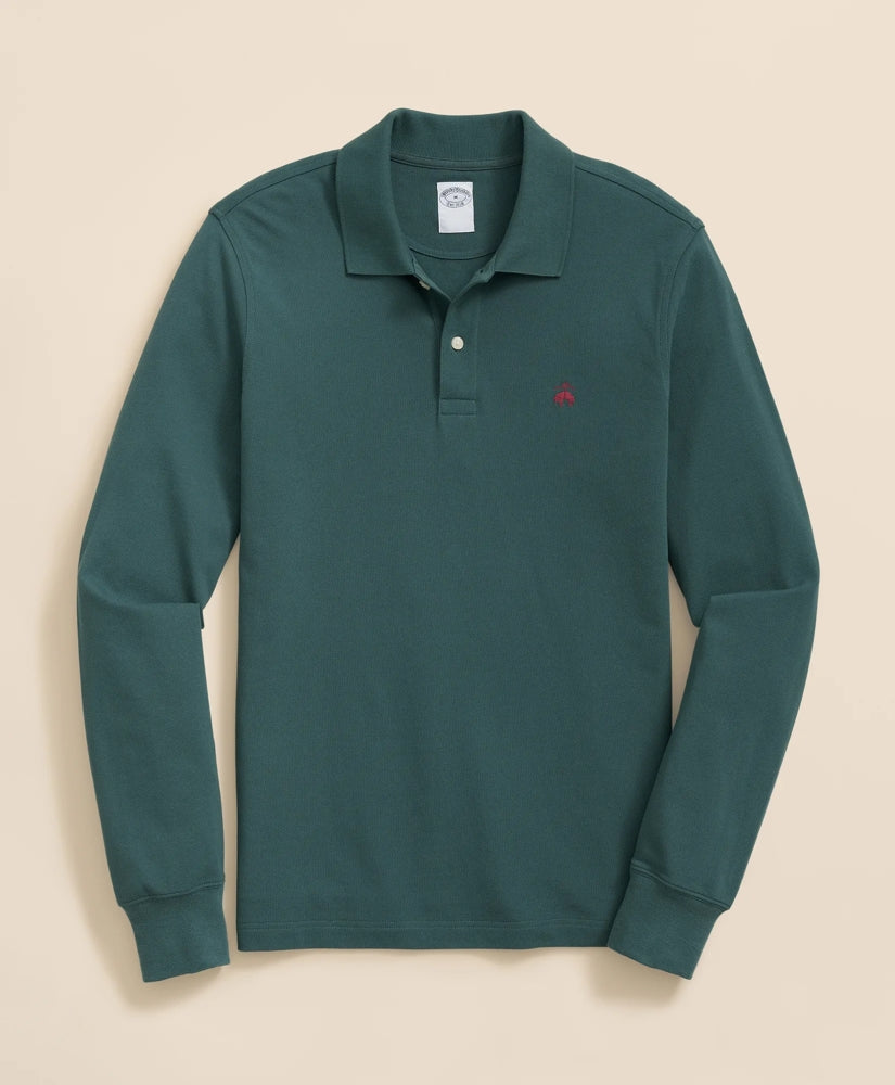Golden Fleece® Stretch Supima® Long-Sleeve Polo Shirt | Brooks Brothers for sale