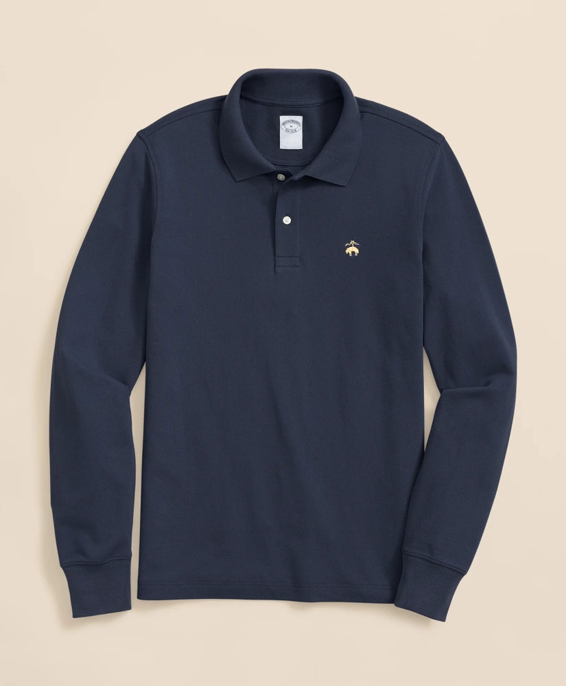 Golden Fleece® Stretch Supima® Long-Sleeve Polo Shirt | Brooks Brothers cheap