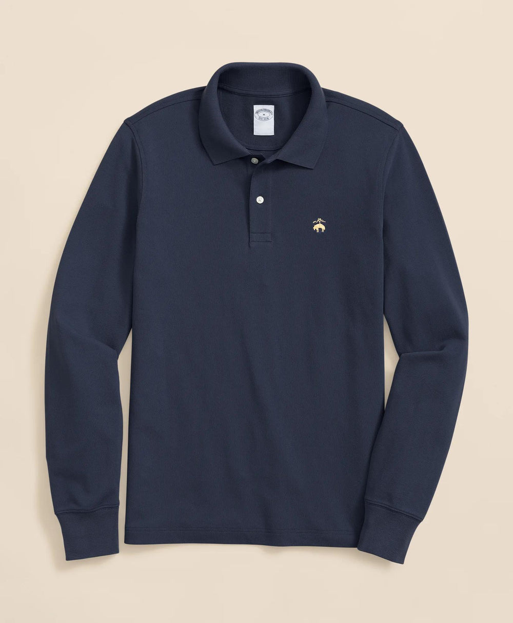 Golden Fleece® Stretch Supima® Long-Sleeve Polo Shirt | Brooks Brothers online shop