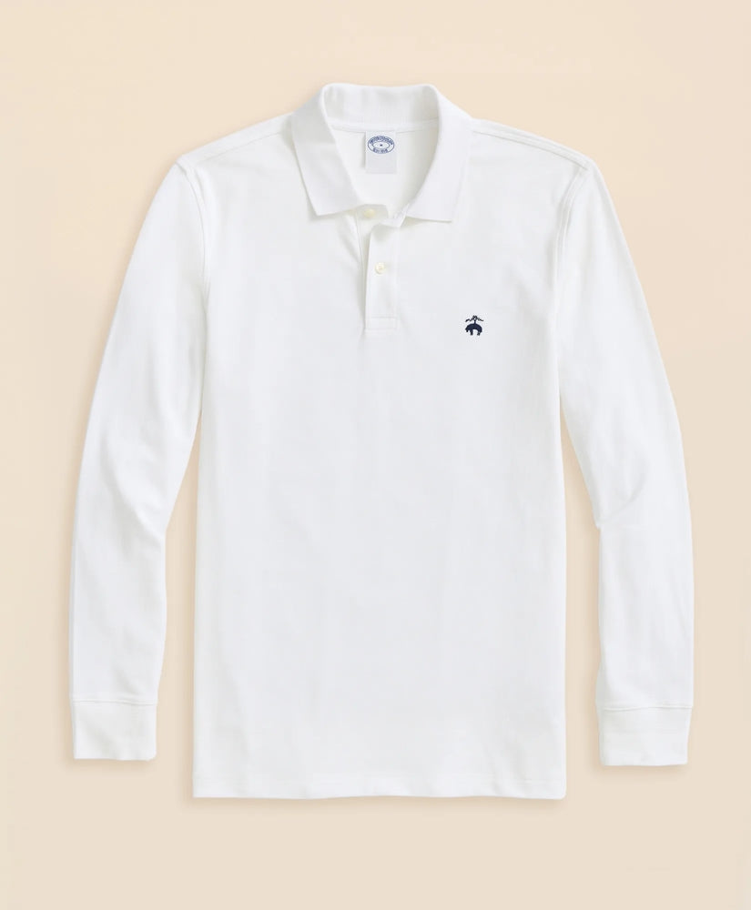 Golden Fleece® Stretch Supima® Long-Sleeve Polo Shirt | Brooks Brothers cheap