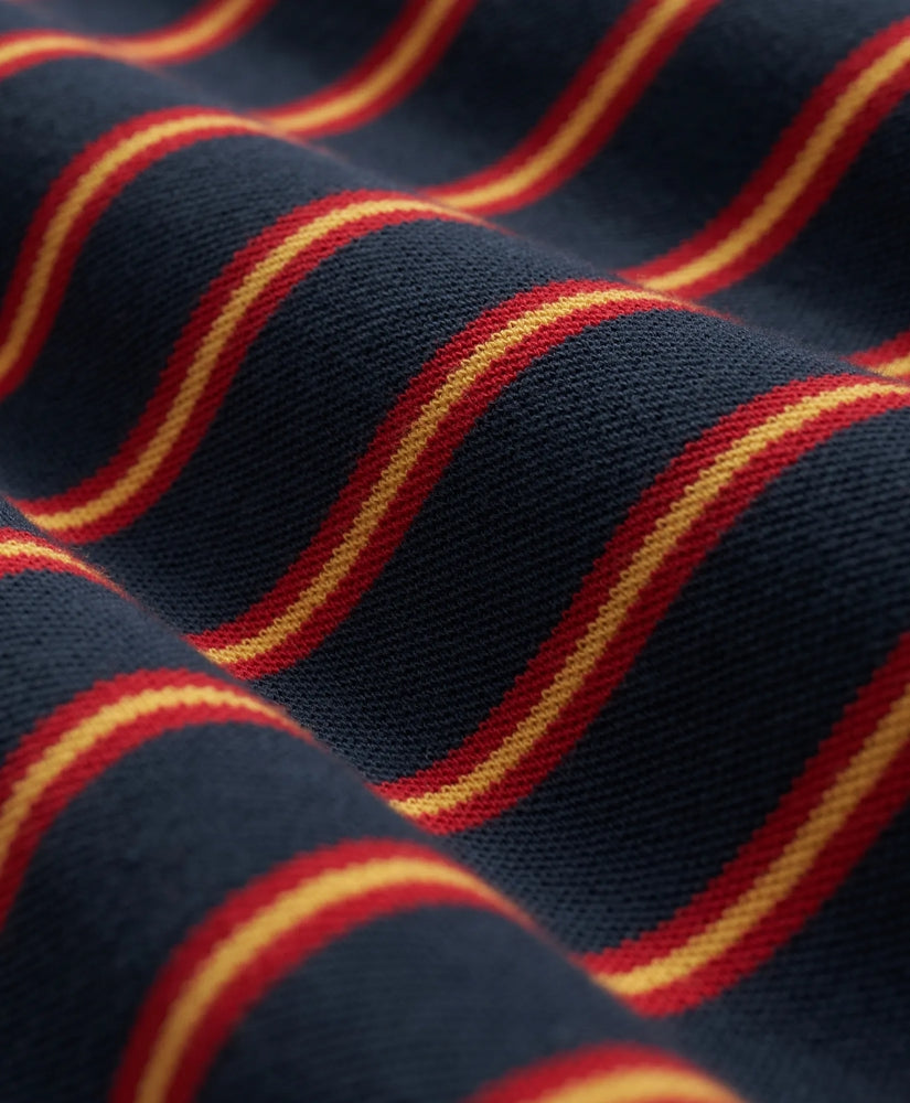 Golden Fleece® Stretch Supima® Long-Sleeve Striped Polo Shirt | Brooks Brothers online