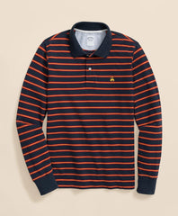 Golden Fleece® Stretch Supima® Long-Sleeve Striped Polo Shirt | Brooks Brothers online
