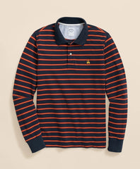 Golden Fleece® Stretch Supima® Long-Sleeve Striped Polo Shirt | Brooks Brothers sale