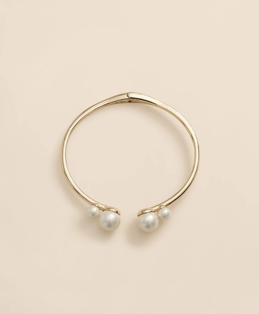 Gold-Tone Faux-Pearl Bangle | Brooks Brothers online shop