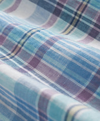 Irish Linen Polo Button Down Collar, Plaid Shirt | Brooks Brothers sale