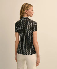 Jersey Dot-Print Polo Shirt | Brooks Brothers online