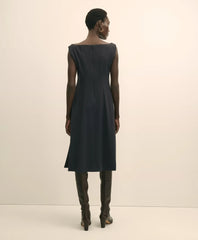 Jersey Scoop Fit-and-Flare Dress | Brooks Brothers cheap