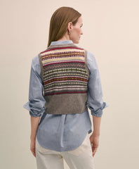 Lambswool Fair Isle Sweater Vest | Brooks Brothers online shop