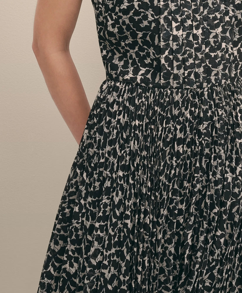 Leaf Motif Jacquard Dress | Brooks Brothers on sale