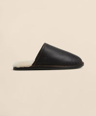 Leather Shearling Slippers | Brooks Brothers online