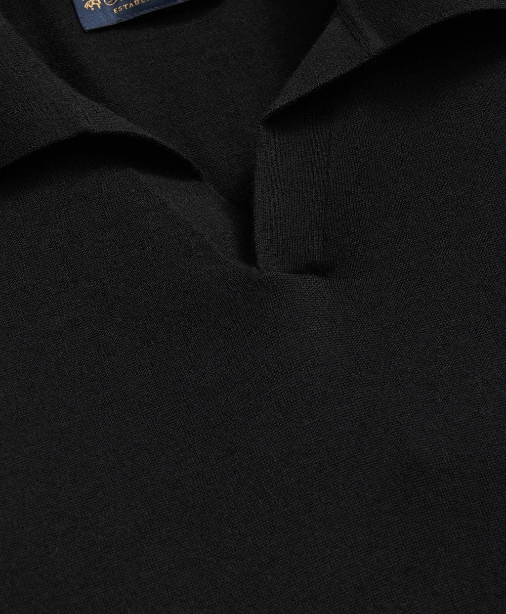 Lightweight Luxe All-Season Sweater, Johnny Collar | Brooks Brothers online