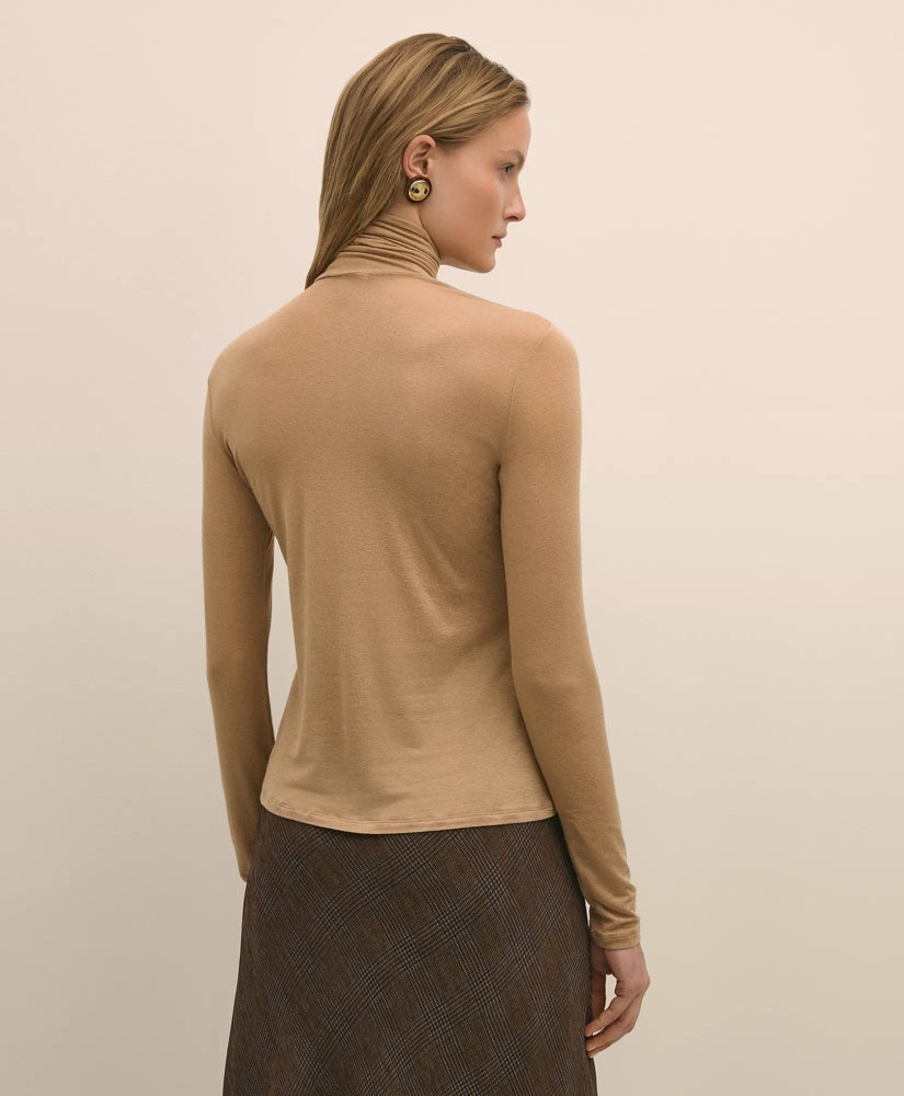 Lightweight Modal Cashmere Turtleneck | Brooks Brothers online shop