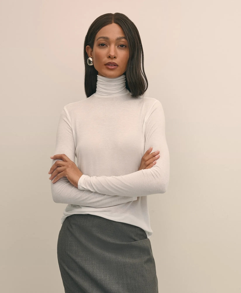 Lightweight Modal Cashmere Turtleneck | Brooks Brothers online shop