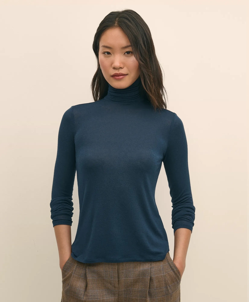 Lightweight Modal Cashmere Turtleneck | Brooks Brothers online shop