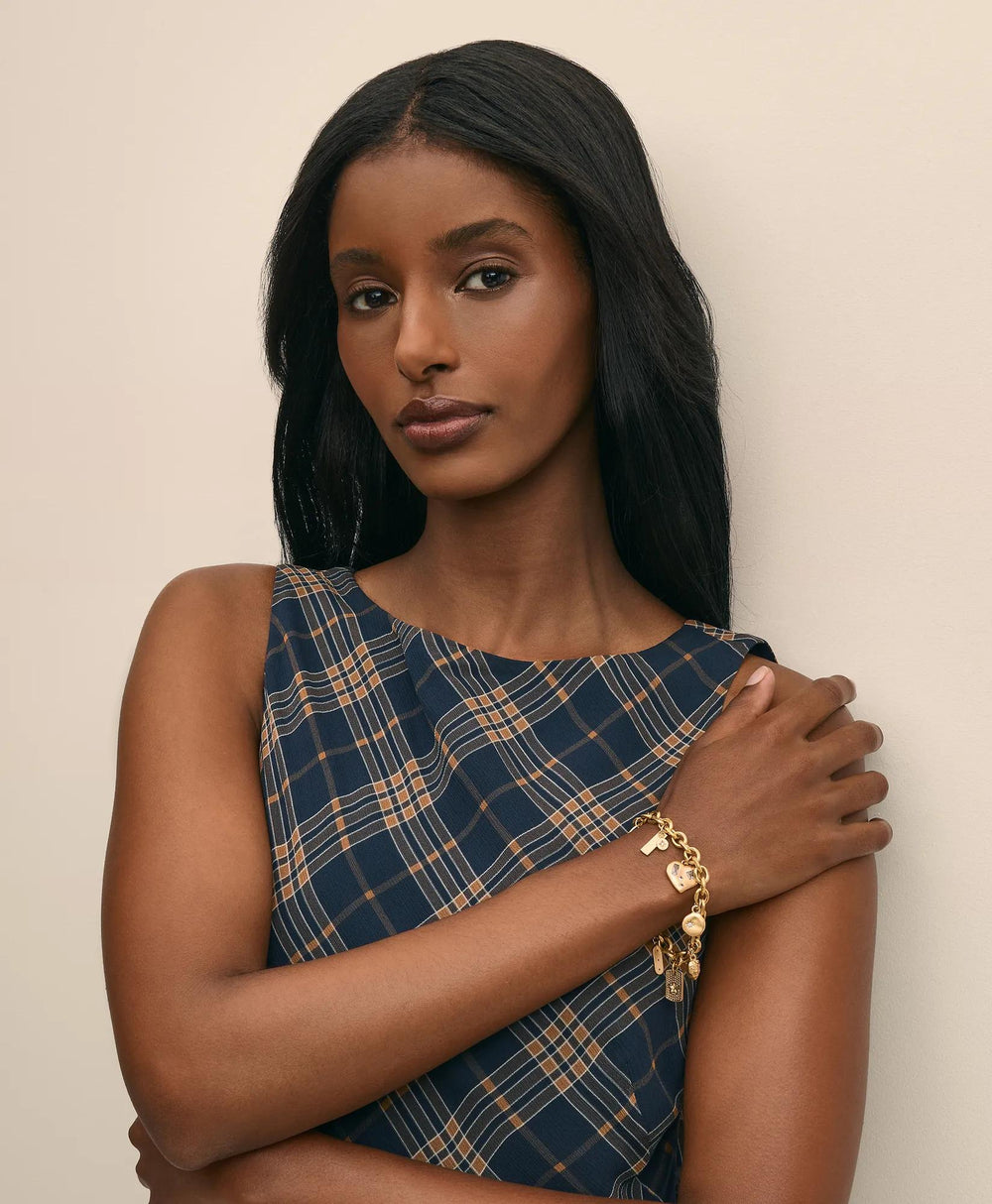Loni Paul Charm Bracelet in 14K Plated Gold | Brooks Brothers online