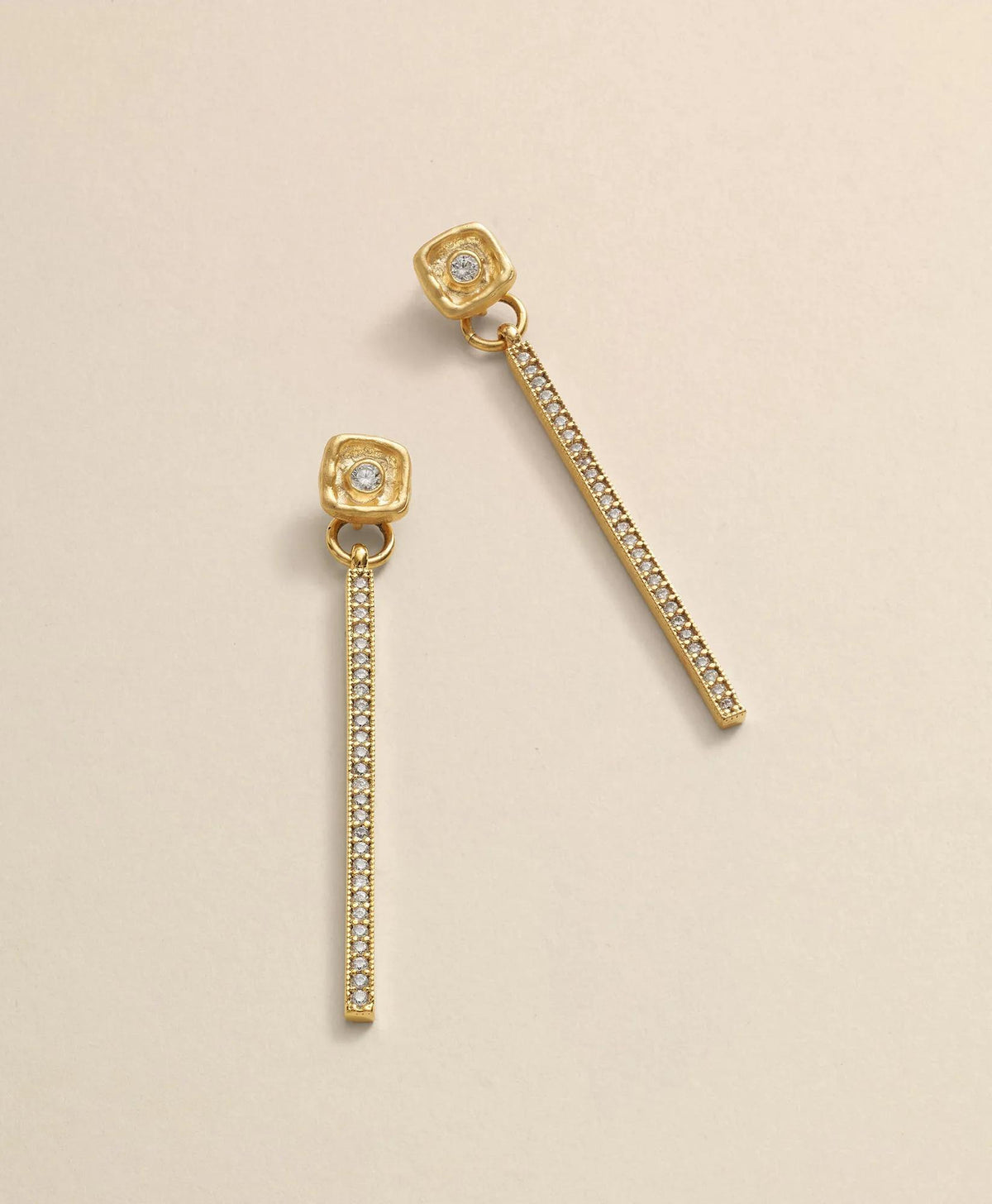 Loni Paul Crystal Bar Earrings in 14K Plated Gold | Brooks Brothers cheap