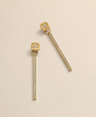 Loni Paul Crystal Bar Earrings in 14K Plated Gold | Brooks Brothers cheap