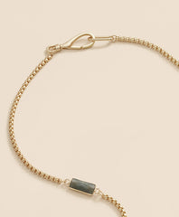 Loni Paul Labradorite Baguette Long Necklace in 14K Plated Gold | Brooks Brothers discount