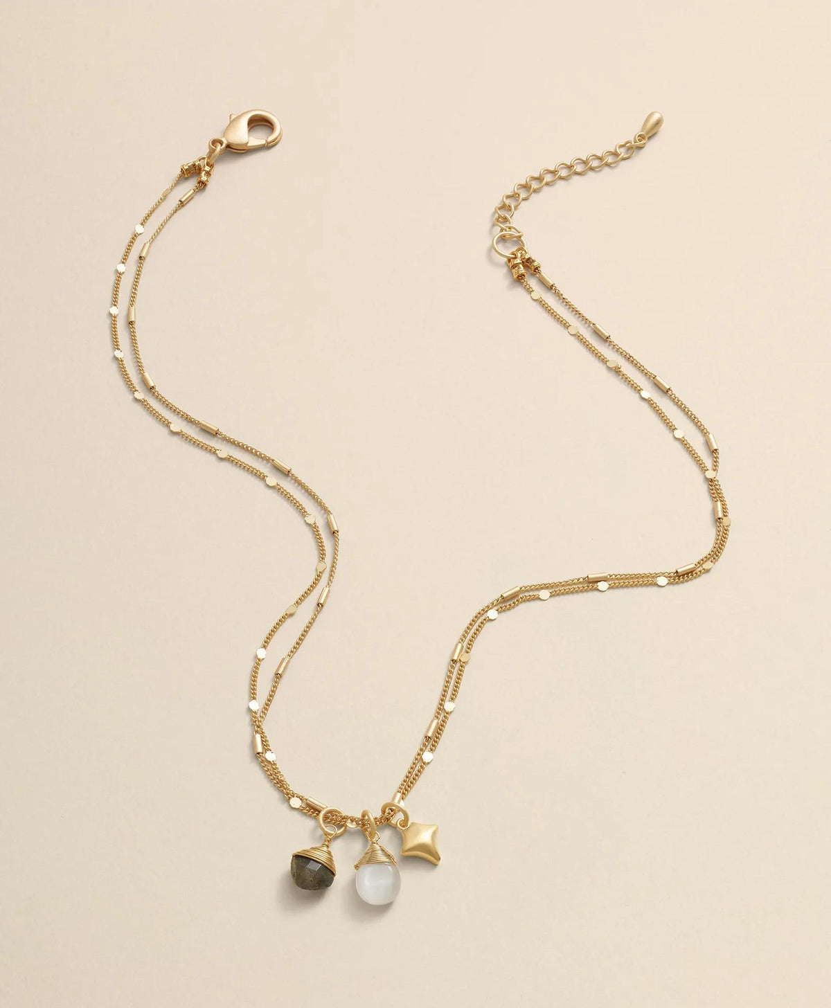 Loni Paul Two-Strand Charm Necklace in 14K Plated Gold | Brooks Brothers for sale
