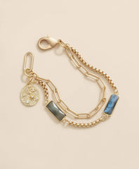 Loni Paul Two Strand Labradorite Bracelet in 14K Plated Gold | Brooks Brothers discount