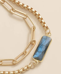 Loni Paul Two Strand Labradorite Bracelet in 14K Plated Gold | Brooks Brothers discount