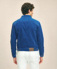 Medium Wale Corduroy Indigo Trucker Jacket | Brooks Brothers online