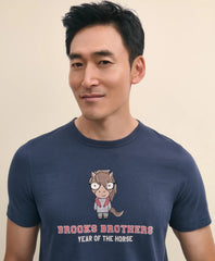 Men's Lunar New Year 100% Cotton Graphic T-Shirt | Brooks Brothers online shop