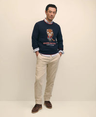 Men's Lunar New Year Merino Wool-Blend Intarsia Crewneck Sweater | Brooks Brothers for sale