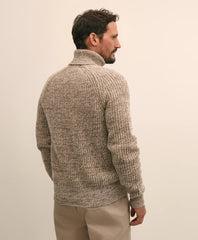 Merino-Cashmere Marled English-Rib Turtleneck | Brooks Brothers for sale