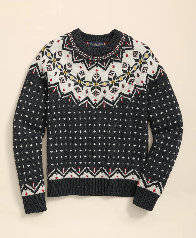 Merino Wool Archive Fair Isle Sweater | Brooks Brothers on sale