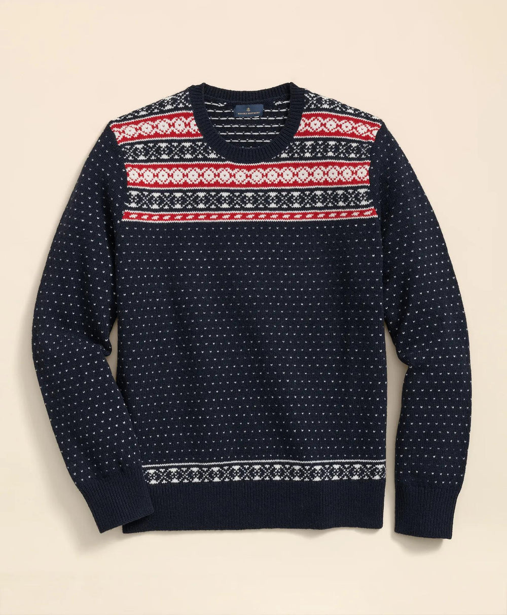 Merino-Wool Blend Fair Isle Sweater | Brooks Brothers on sale