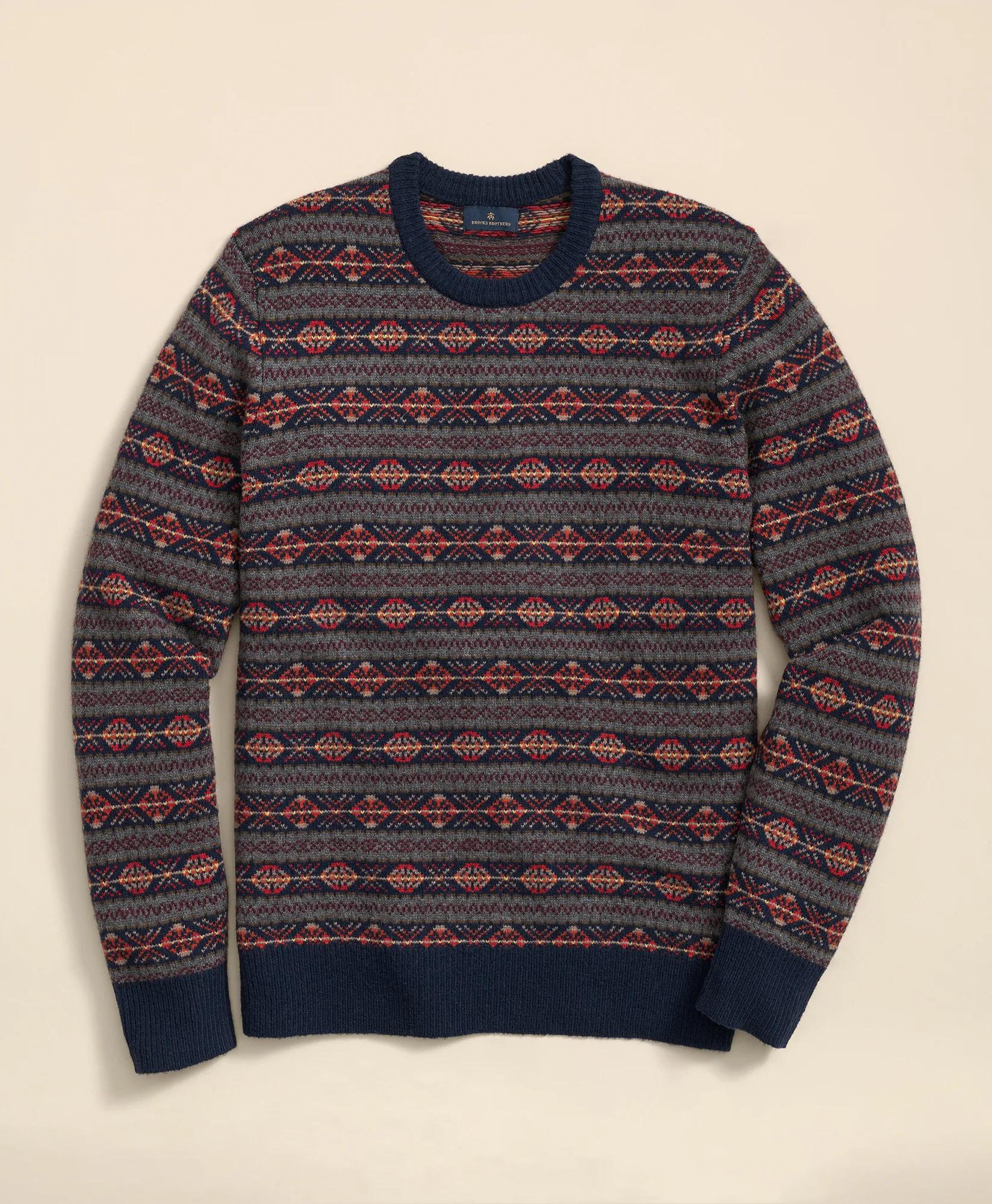 Merino-Wool Blend Heritage Fair Isle Sweater | Brooks Brothers sale