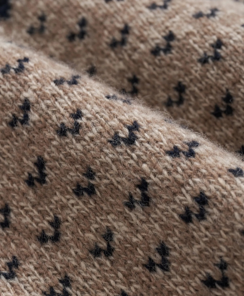 Merino-Wool Blend Jacquard Moose Sweater | Brooks Brothers online