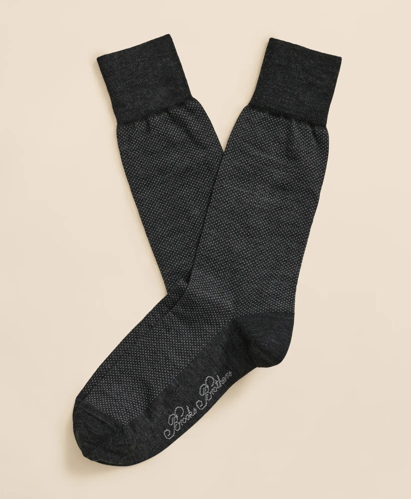 Merino-Wool-Blend Mini Dot Socks | Brooks Brothers for sale