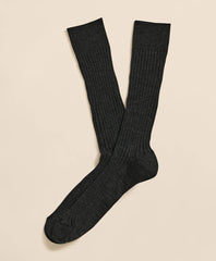 Merino Wool Blend Ribbed Socks | Brooks Brothers online