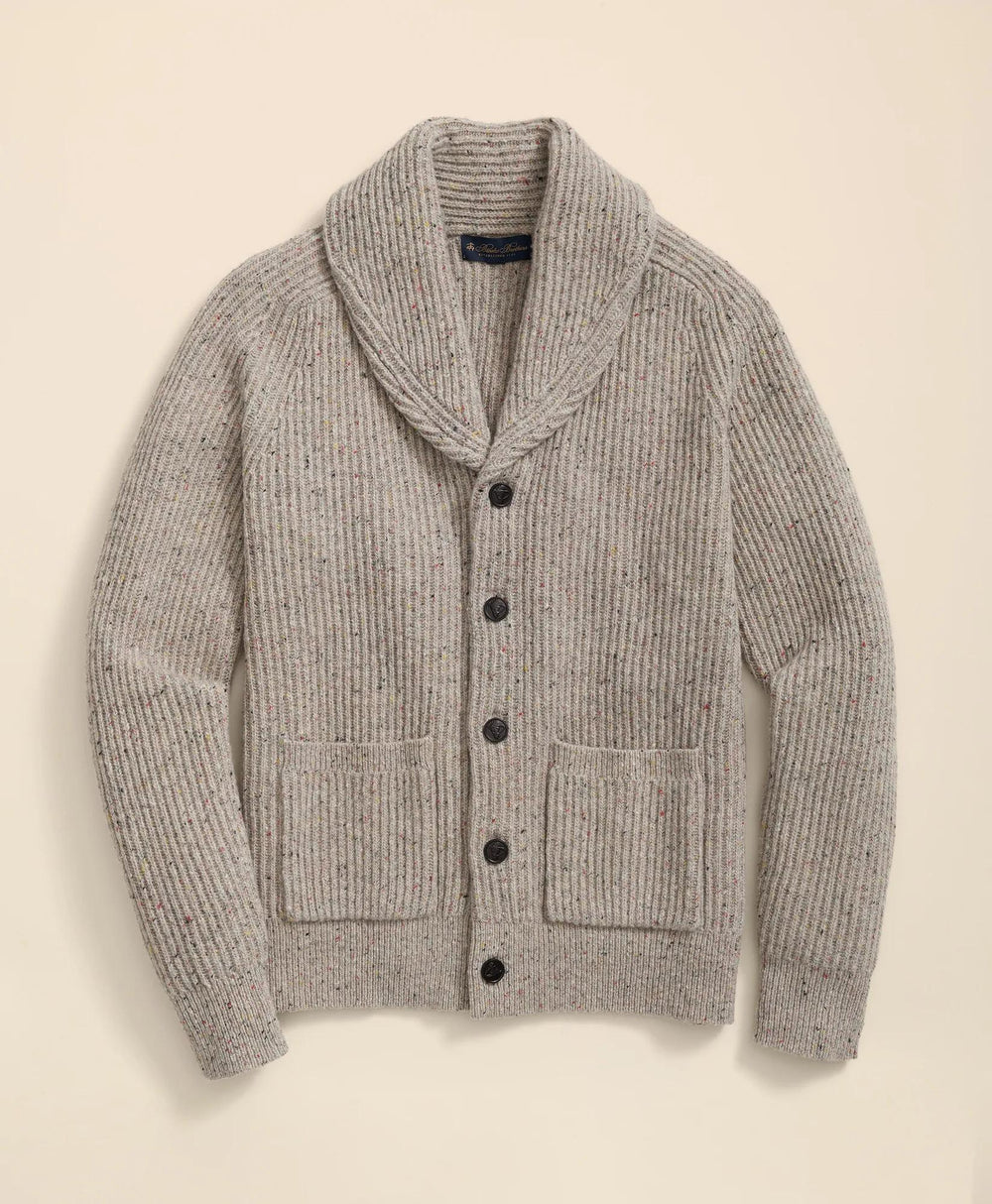 Merino Wool Donegal Shawl Cardigan | Brooks Brothers online