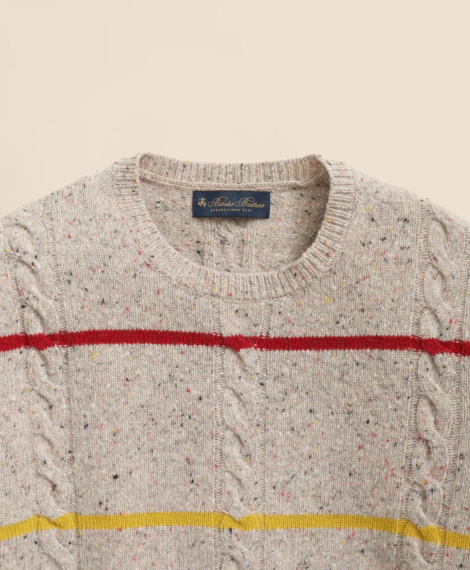 Merino Wool Donegal Stripe Sweater | Brooks Brothers cheap