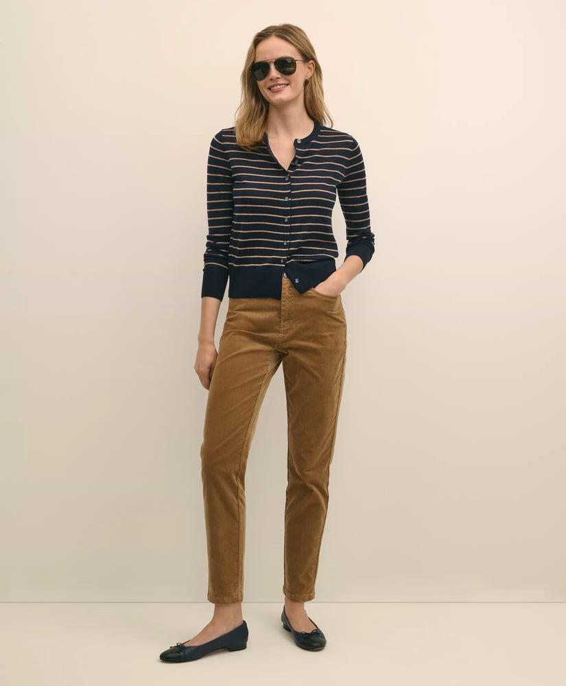 Merino Wool Striped Cardigan | Brooks Brothers online shop