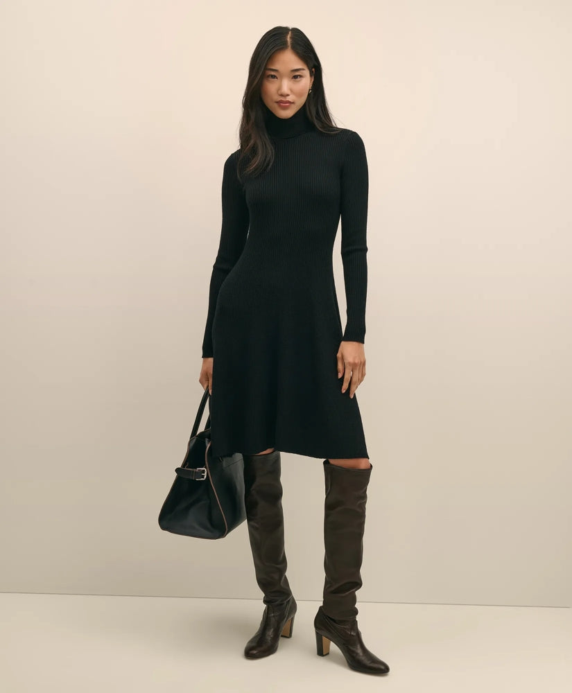 Merino Wool Turtleneck Dress | Brooks Brothers cheap