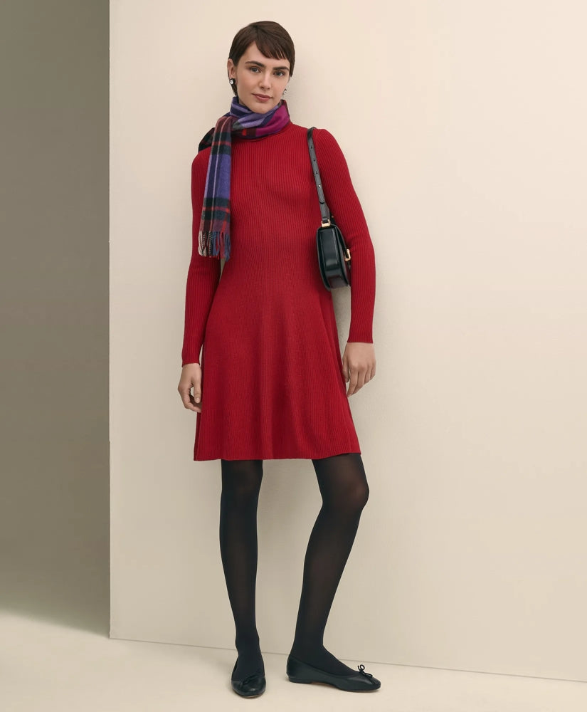 Merino Wool Turtleneck Dress | Brooks Brothers cheap