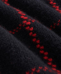 Merino Wool Windowpane Intarsia Shawl-Collar Cardigan | Brooks Brothers online shop