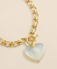 Necklace with Mother-Of-Pearl Heart Pendant | Brooks Brothers online