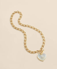 Necklace with Mother-Of-Pearl Heart Pendant | Brooks Brothers online