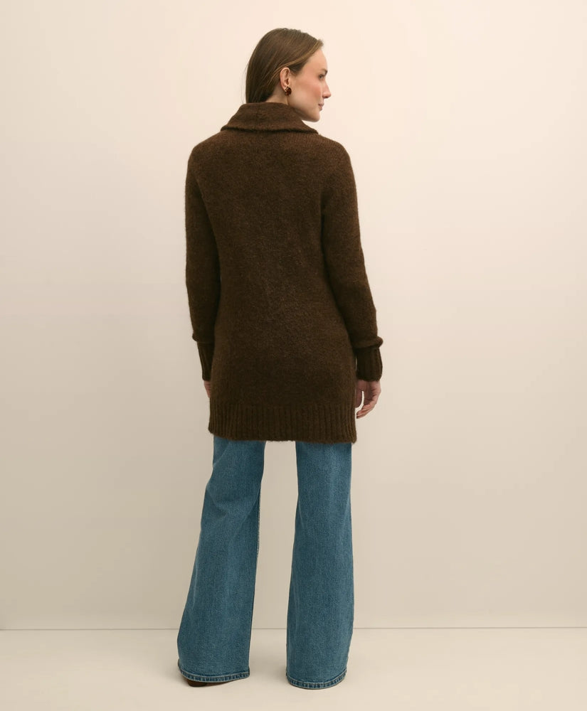Alpaca-Wool Blend Shawl Collar Tunic Cardigan | Brooks Brothers on sale