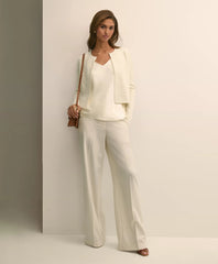 Merino-Wool-Cotton Blend Floral Embellished Cardigan | Brooks Brothers on sale