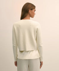Merino-Wool-Cotton Blend Floral Embellished Cardigan | Brooks Brothers on sale