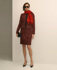 Boucle Tipped Sheath Dress | Brooks Brothers on sale